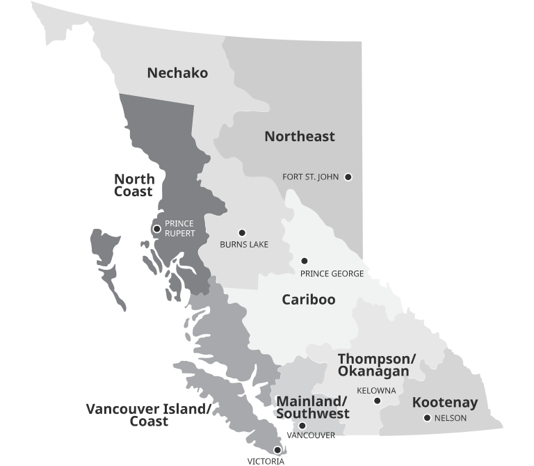 Map of British Columbia